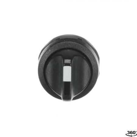 ABB M2SS3-10B Wahlschalter, schwarz, 2 Stellungen, Rückzug von C nach B, Frontring Kunststoff schwarz, nicht beleuchtbar, kurzer Drehgriff