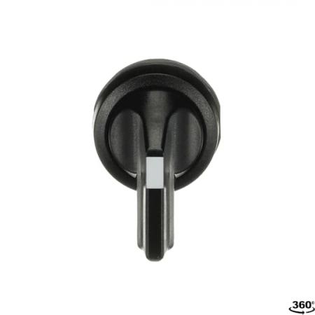 ABB M2SS4-10B Wahlschalter B-C, schwarz, 2 Stellungen, langer Drehgriff rastend, Frontring Kunststoff schwarz, nicht beleuchtbar