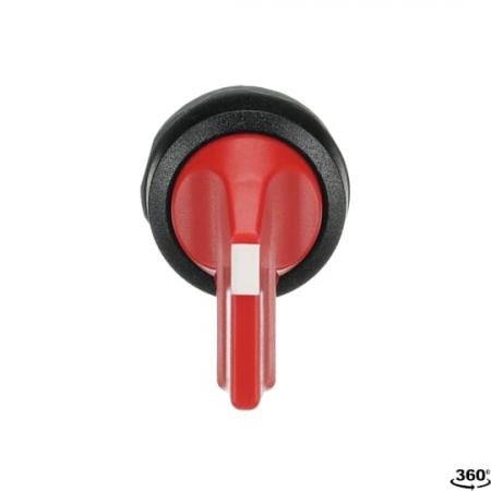 ABB M2SS5-10R Wahlschalter A-C, rot, 2 Stellungen, langer Drehgriff rastend, Frontring Kunststoff schwarz, nicht beleuchtbar