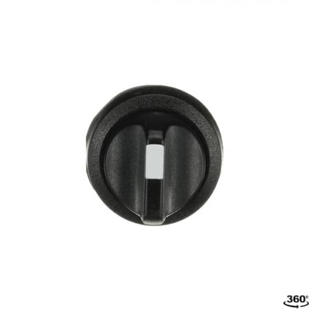 ABB M3SS2-10B Wahlschalter, schwarz, beidseitiger Rückzug nach B rastend, Frontring Kunststoff schwarz, nicht beleuchtbar, kurzer Drehgriff