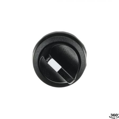 ABB M2SSV1-10B Wahlschalter, schwarz, vertikal, rastend in B und C Frontring Kunststoff schwarz, nicht beleuchtbar, kurzer Drehgriff