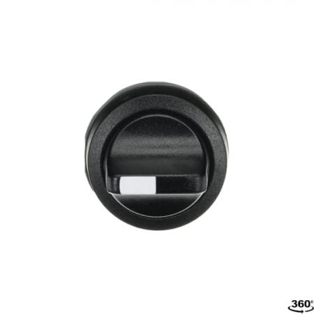 ABB M3SSV1-10B Wahlschalter, schwarz, vertikal, 3 Stellungen, verrastend Frontring Kunststoff schwarz, nicht beleuchtbar, kurzer Drehgriff