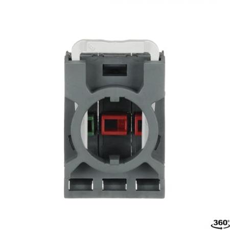ABB MCBH-12 Kontaktblock 1 Schließer + 2 Öffner mit Halter, für nicht beleuchtbare Bedienelemente, CombiLine-Modular 2.Generation