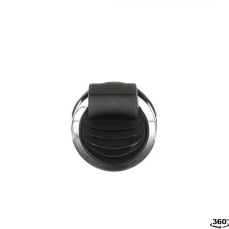 ABB MTS1-30B Kipphebelschalter Bedienelement, 2 Positionen, rastend, Hebel schwarz Frontring Metall verchromt