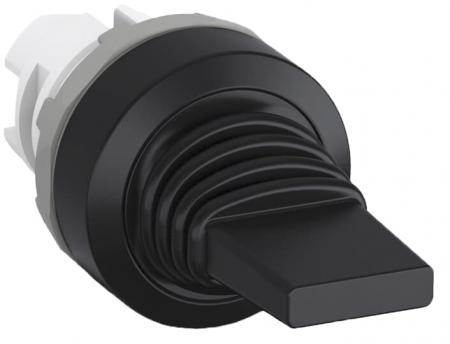 ABB MTS3-10B Kipphebelschalter Bedienelement, 3 Positionen, rastend, Hebel schwarz Frontring Kunststoff schwarz