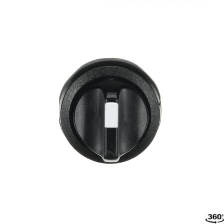 ABB M3SSC1-10B Wahlschalter 3 Positionen Schwarz, verrastend in A, B und C Frontring Kunststoff schwarz, nicht beleuchtbar, kurzer Drehgriff