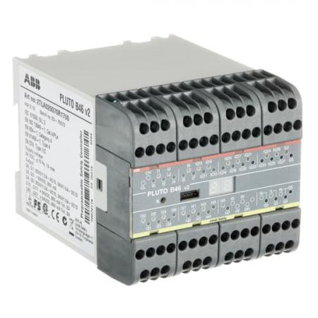 ABB Pluto B46 v2 Sicherheits-SPS 24 Eingänge, 16 Ein-/Ausgangsklemmen 6 Sicherheitsausgänge; Bus