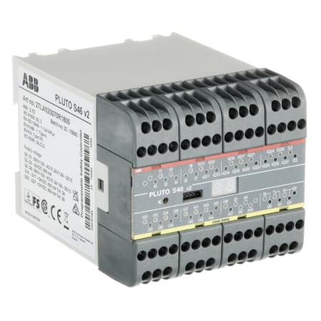 ABB Pluto S46 v2 Sicherheits-SPS 24 Eingänge, 16 Ein-/Ausgangsklemmen 6 Sicherheitsausgänge