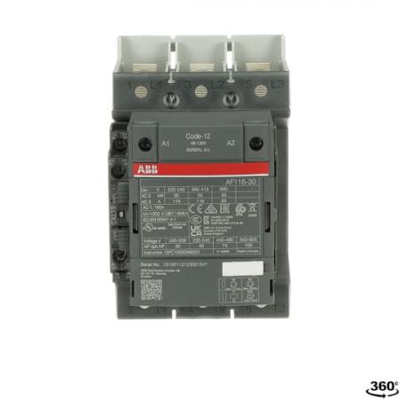ABB AF116-30-11B-12 Schütz, 55 kW, 48-130 V 50/60 Hz / DC, Schienenanschlüsse