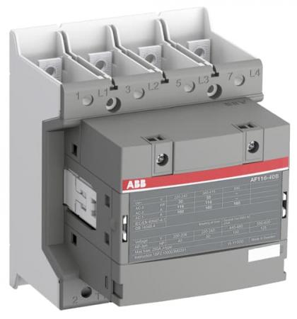 ABB AF116-40-00B-13 Schütz, 4-polig, 100-250 V 50/60Hz / DC, Schienenanschlüsse