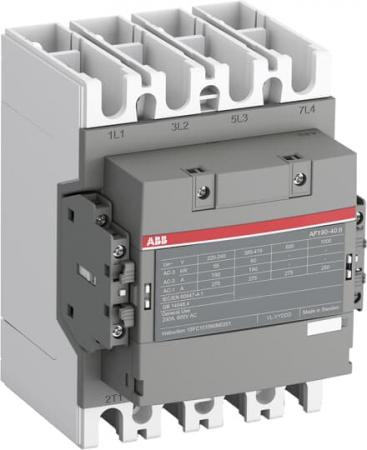 ABB AF190-40-22-11 Schütz, 4-polig, 24-60 V 50/60 Hz / 20-60 V DC, Hiko: 2S + 2Ö Schienenanschlüsse