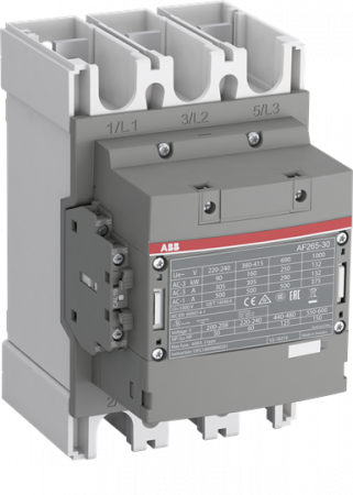 ABB AF265B-30-22-14 Schütz, 132 kW, 250-500 V 50/60 Hz / DC, Hiko: 2S+2Ö, Schienenanschlüsse mit Bahnzulassung
