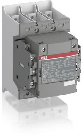ABB AF116B-30-22-11 Schütz, 55 kW, 24-60 V 50/60 Hz / 20-60 V DC, Schienenanschlüsse mit Bahnzulassung
