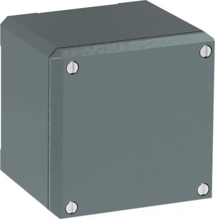 ABB 080SP1SF Metallgehäuse, 1 Befehlsstelle, grau, Aluminium, IP66, geschlossen ohne Öffnung für Kabel-Einführung, Modular Metall Reihe