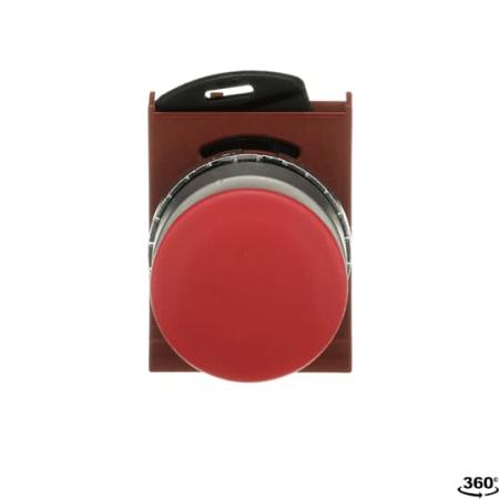 ABB P9MEM3RN Pilztaster 28mm rot Metall, tastend, nicht beleuchtbar Taster-Vorsatz, Kontakthalter und Kontermutter