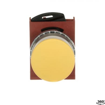 ABB P9MEM3GN Pilztaster 28mm gelb Metall, tastend, nicht beleuchtbar Taster-Vorsatz, Kontakthalter und Kontermutter