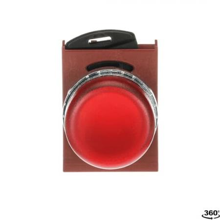 ABB P9MLRD Meldeleuchte rot, Metall, Kontakthalter und Kontermutter