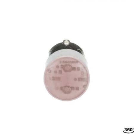 ABB BA9S12LEDR LED-Lampe rot 12V AC/DC BA9s, für Lampenblöcke P9PDNxx + P9PDTxx Modular Metall Reihe