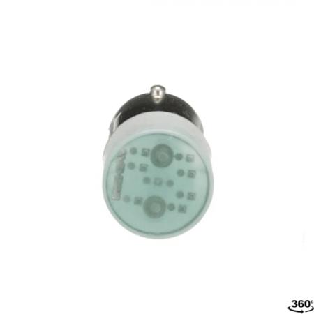 ABB BA9S48LEDV LED-Lampe grün 48V AC/DC BA9s, für Lampenblöcke P9PDNxx + P9PDTxx Modular Metall Reihe