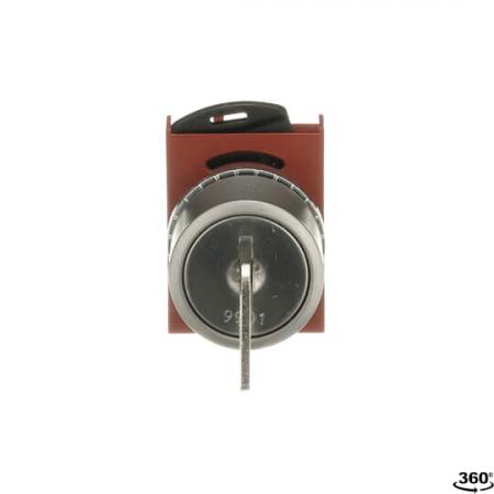 ABB P9MSCZ5H01 Schlüsselschalter 3 Positionen, Metall, 3 Positionen: -45˚/ 0˚ / 45˚, key 01 Rückz. 45˚ -> 0˚, abziehbar -45˚ & 0˚, Kontakthalter und Kontermutter
