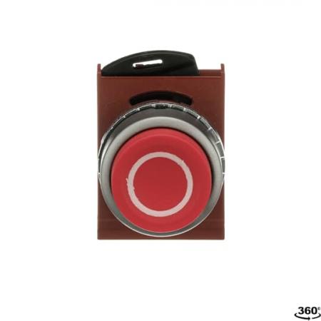 ABB P9MPNRS029 Drucktaster rot hoch "O", Metall-Reihe