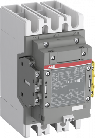 ABB AFS190-30-12-33 SafetySchütz, 90 kW, 100-250 V 50/60 Hz / DC, Hiko: 1S+2Ö, Schienenanschlüsse integrierte SPS-Schnittstelle, für Sicherheitsanwendungen