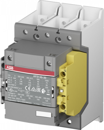 ABB AFS146-30-12B-13 SafetySchütz, 75 kW, 100-250 V 50/60 Hz / DC, Hiko: 1S+2Ö, Schienenanschlüsse für Sicherheitsanwendungen
