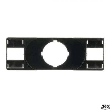 ABB MA1-8139 Schildtraeger fuer Doppeltaster, ohne Einsätze, passend für Größe 27x15