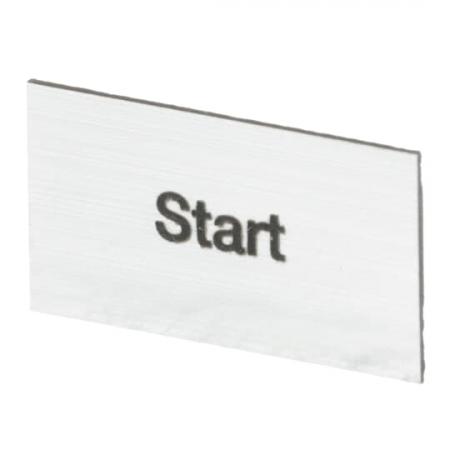 ABB MA6-1044 Beschriftungsschild Start, Kunststoff alufarben für CombiLine-Modular und CombiLine-Compact