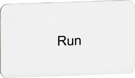 ABB MA6-1054 "RUN", Beschriftungsschild, Texteinlage