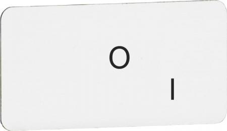 ABB MA6-1070 Beschriftungsschild 2 Pos O I, Kunststoff schwarz/silber für CombiLine-Modular und CombiLine-Compact
