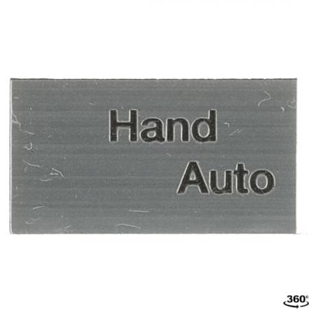 ABB MA6-1079 Beschriftungsschild 2 Positionen, "Hand Auto" Kunststoff schwarz/silber CombiLine-Modular und CombiLine-Compact