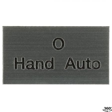 ABB MA6-1083 Beschriftungsschild 3 Positionen, Hand 0 Auto Kunststoff schwarz-silber CombiLine Modular und -Compact