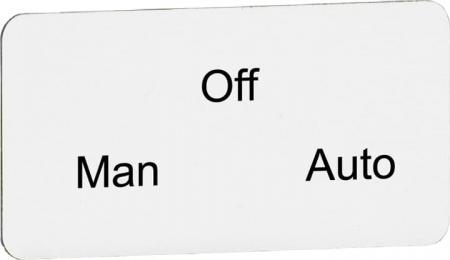 ABB MA6-1086 Texteinlage "Man"/"Off"/"Auto", für Schalter mit 3 Schaltstellungen