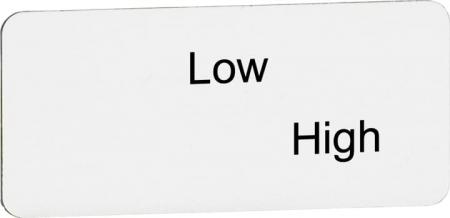 ABB MA6-1175 Texteinlage "Low" / "High", für Schalter mit 2 Schaltstellungen