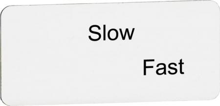 ABB MA6-1176 Texteinlage "Slow" / "Fast", für Schalter mit 2 Schaltstellungen