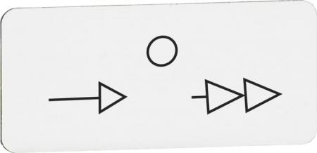 ABB MA6-1191 Texteinlage "-" / "0" / "-", für Schalter mit 3 Schaltstellungen