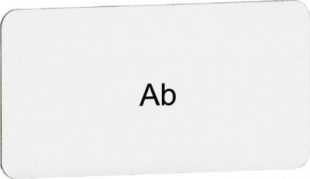 ABB MA8-1039 Beschriftungsschild "AUS", Kunststoff alufarben, CombiLine Modular und -Compact