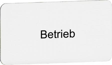 ABB MA8-1054 Beschriftungsschild "Betrieb", Kunststoff alufarben CombiLine Modular und -Compact