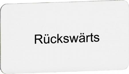 ABB MA8-1057 Beschriftungsschild "Rückwärts", Kunststoff alufarben CombiLine Modular und -Compact