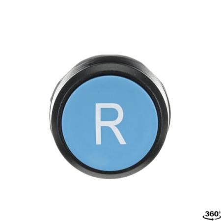 ABB KPR1-101L Rückstelltaster ohne Stössel, blau, flach, Text:R CombiLine-Modular