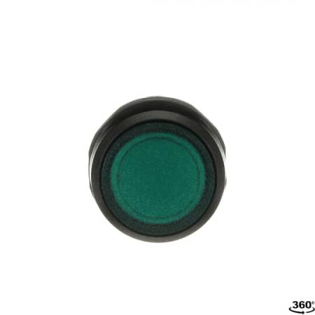 ABB CP2-12G-10 Leuchtdrucktaster grün, 1 Schließer flach rastend LED 110-130V AC/DC, compact