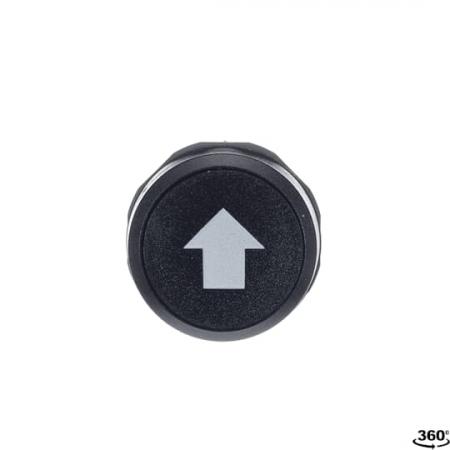 ABB CP9-1020 Drucktaster mit Pfeil, schwarz, flach, 1 Schließer + 1 Öffner