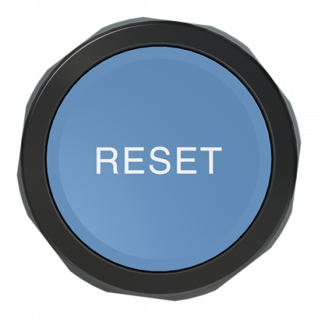 ABB CP9-1021 Drucktaster,blau,Reset, 1 Schließer + 1 Öffner