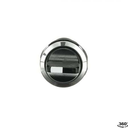 ABB C3SS2-30B-20 Wahlschalter, schwarz, Chrom, 3 Positionen, 2 Schließer