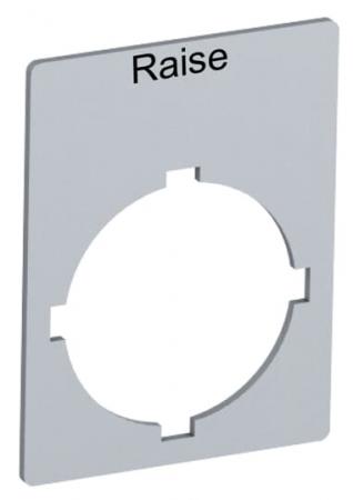 ABB Accessories Textschild "Raise", für Schalter mit 1 Schaltstellung