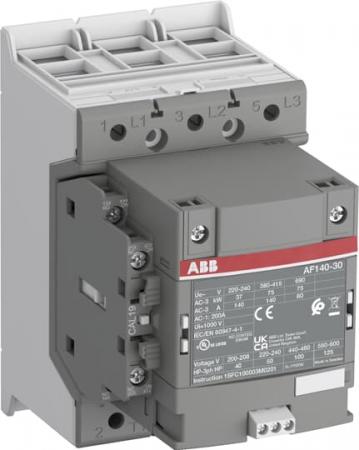 ABB AF140-30-11-31 Schütz, 75 kW, 24-60 V 50/60 Hz / 20-60 V DC, Kabelkäfigklemmen-Anschluss