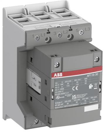 ABB AF116-30-00-42 Schütz, 55 kW, 110-120 V 50/60 Hz, Kabelkäfigklemmen-Anschluss fast operation coil