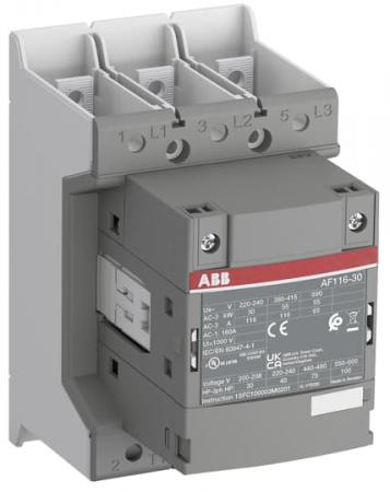 ABB AF116-30-00B-42 Schütz, 55 kW, 110-120 V 50/60 Hz, Schienenanschlüsse, fast operation coil