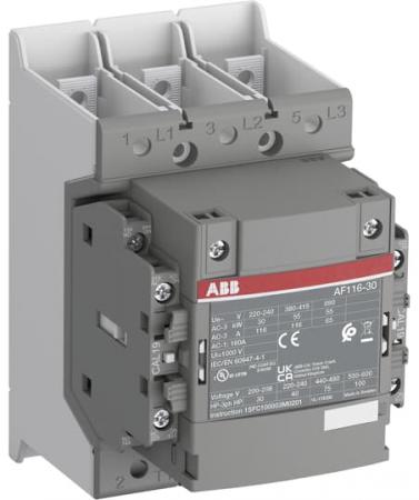 ABB AF116-30-22B-42 Schütz, 55 kW, 110-120 V 50/60 Hz, Schienenanschlüsse, fast operation coil